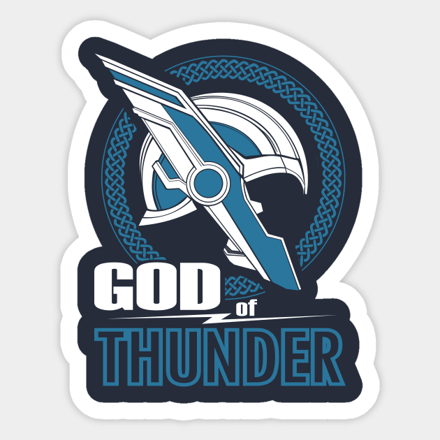 God of thunder Sticker by sisidsi